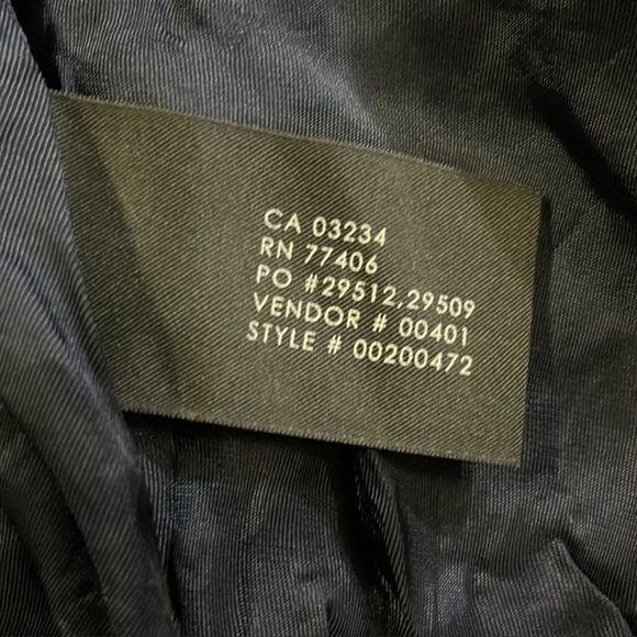 Club Monaco Navy Blue Wool Zipper Dress 2 - Picture 4 of 8